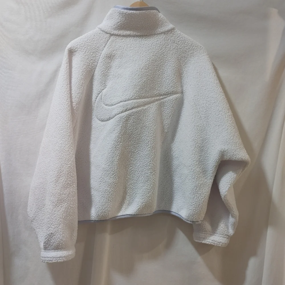 Nike Womens Sportswear Swoosh Sherpa Jacket‎ Full Zip White Size M DD9076 100